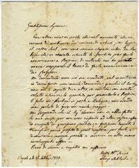 Autograph letter signed "Luigi Lablache" to the composer Carolina Ucelli
