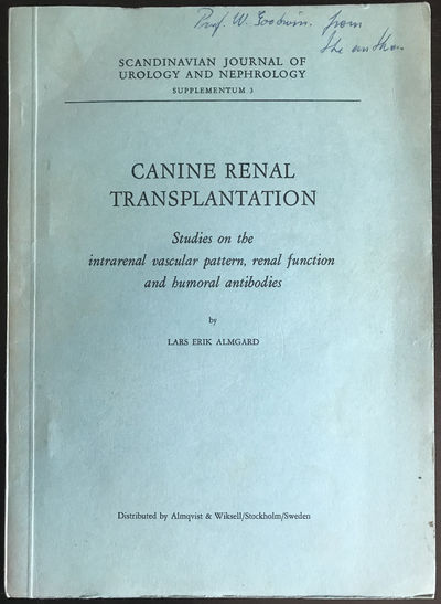 Image for Canine renal transplantation. Studies on the intrarenal vascular pattern, renal function and humoral antibodies.
