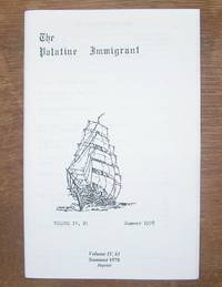 The Palatine Immigrant Vol. IV #1, Summer 1978