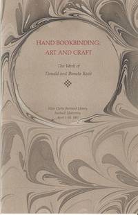 HAND BOOKBINDING:  ART AND CRAFT