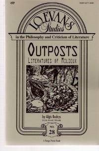 Outposts:  Literatures of Milieux ---by Algis Budrys -a Signed Copy:  I O Evans Studies in the Philosophy and Criticism of Literature -a Borgo Press Book