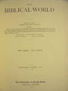 The Biblical World 1911 Vol. XXXVII