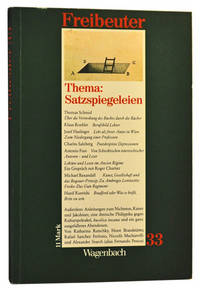 Freibeuter 33 (1987) ; Thema: Satzspiegeleien