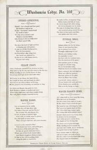 Broadside of Masonic songs, "Waubansia Lodge, No. 160" [caption title]