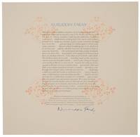 from Maps (Signed Broadside)