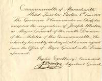 Federalist Governor John Brooks Discharges Massachusetts Military Royalty