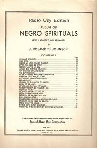 ALBUM OF NEGRO SPIRITUALS ALBUM OF NEGRO SPIRITUALS