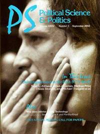 PS [P. S.]:  Political Science and Politics (September 2002), Volume XXXV,  No. 3