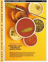 McCall's Cooking School Recipe Card: Sauces 8 - Lemon-Dill Sauce For  Grilled Salmon Steaks (Replacement McCall's Recipage or Recipe Card For  3-Ring Binders)