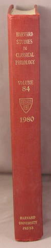 HARVARD STUDIES IN CLASSICAL PHILOLOGY, Volume 84