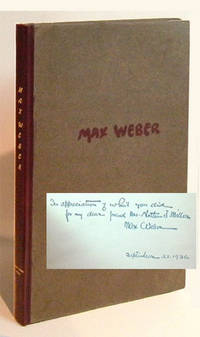 MAX WEBER. Signed