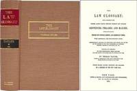 Tayler's Law Glossary: Being a Selection of the Greek, Latin, Saxon
