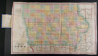 A Township Map of the State of Iowa  Compiled from the United States Surveys, official information and personal reconnaissance, showing the streams, roads, towns, post offices, county seats, works of internal improvement, &c., &c