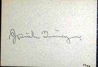 Small card signed by Josiah Quincy