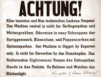 BLINKENLIGHTS original poster, Achtung!