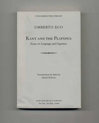 Kant And The Platypus: Essays On Language And Cognition  - Uncorrected  Proof