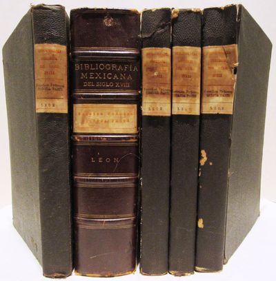 Image for Bibliografia Mexicana del Siglo XVIII. Five volume consecutive set. Seccion Primera, Primera Parte, Segunda Parte, Tercera Parte, Cuarta Parte, Quinta Parte A. - Z. (Bibliografia Mexicana del Siglo XVIII. Five volume consecutive set. Sección Primera, Primera Parte, Segunda Parte, Tercera Parte, Cuarta Parte, Quinta Parte A. - Z.)