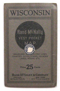 WISCONSIN. RAND McNALLY VEST POCKET MAP