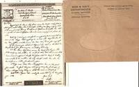 Reduced copy on photographic paper of an ALS from "Dick" at APO NYC to a Mansfield, Ohio man...June 23, 1944...with envelope Reduced copy on photographic paper of an ALS from "Dick" at APO NYC to a Mansfield, Ohio man...June 23, 1944...with envelope