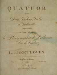 Quatuor pour Deux Violons, Viola et Violoncelle [Subtitle]: compos&eacute; et d&eacute;di&eacute; &agrave; son Altesse le Prince regnant de Lobkowitz Duc de Raudnitz... Oeuv. 74. [Parts]