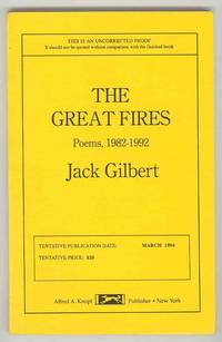THE GREAT FIRES: Poems, 1982 - 1992