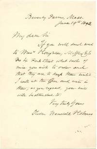 Oliver Wendell Holmes Writes About Books At Houghton Mifflin