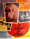 El deseo en otoño. Con Maricruz Olivier, Guillermo Murray, Sonia Furió, Silvia Mariscal (Cartel de la película)