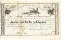 A Baltimore And Ohio Stock Signed By President John Work Garrett