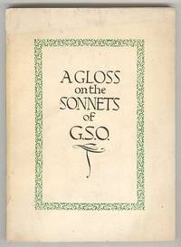 A GLOSS ON THE SONNETS OF G. S. O