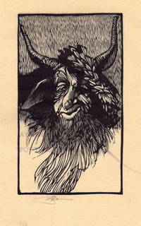 EIGHT WOOD ENGRAVINGS ON A THEME OF PAN