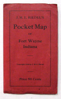 J. M. E. RIEDEL'S POCKET MAP OF FORT WAYNE INDIANA. 1930