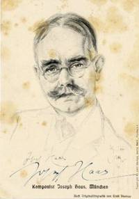 Signed reproduction bust-length pencil sketch