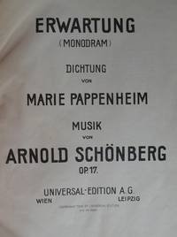 Erwartung (Monodram) Dichtung von Marie Pannenheim... Op. 17. [Full score]