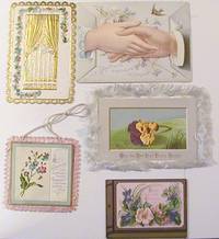 Group of  Five Victorian Christmas and New Year's Cards