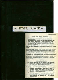 The Magic Voyage [Next to No Time] (Original Screenplay, editor Peter Hunt's copy)