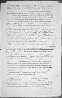 Printed land contract, accomplished in manuscript and signed