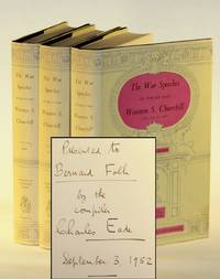 The War Speeches of the Rt. Hon. Winston S. Churchill, presentation set inscribed by the compiler, Charles Eade, to fellow newspaper editor and author Bernard Falk