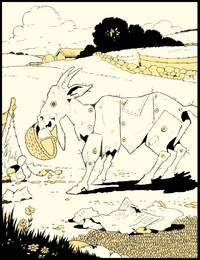 ORIGINAL ART: RAGGEDY GOAT FROM RAGGEDY ANIMAL BOOK