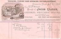 PACKING, CURING AND SMOKING ESTABLISHMENT,  Pottsville, Pa.,  Sept. 8, 1888: