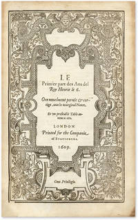 Le Primier Part des Ans del Roy Henrie le 6, Ore Novelment Peruse &