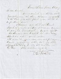 AUTOGRAPH LETTER SIGNED (ALS), WEST RIVER [VERMONT], June 6th, 1859, TO HIS UNCLE
