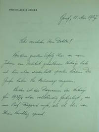 AUTOGRAPH LETTER SIGNED on von Mises personal stationery
