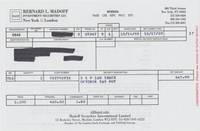 A Bernard L. Madoff Investment Securities Trading Slip Mailed To A Victim, To Show Trades Made In His Or Her Name