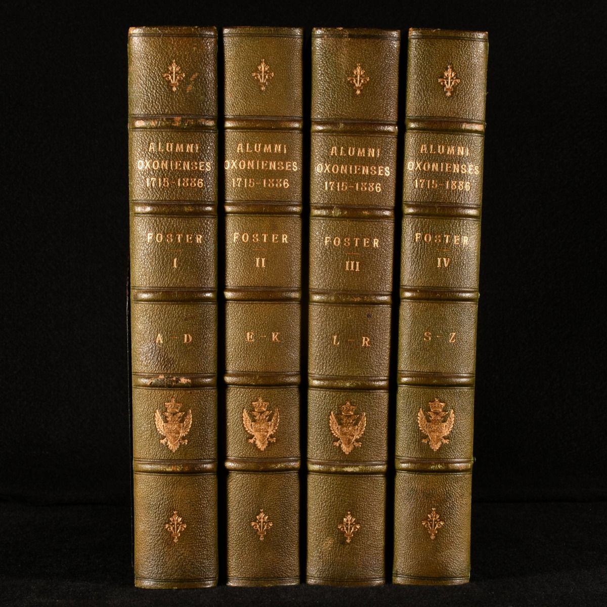 Joseph Foster [ed.] - Alumni Oxonienses: The Members of the University of Oxford 1715-1866: Their Parentage, Birthplace, and Year of Birth, with a Record of Their Degrees, Being the Matriculation Register of the University Alphabetically Arranged, Revised, and Annotated.