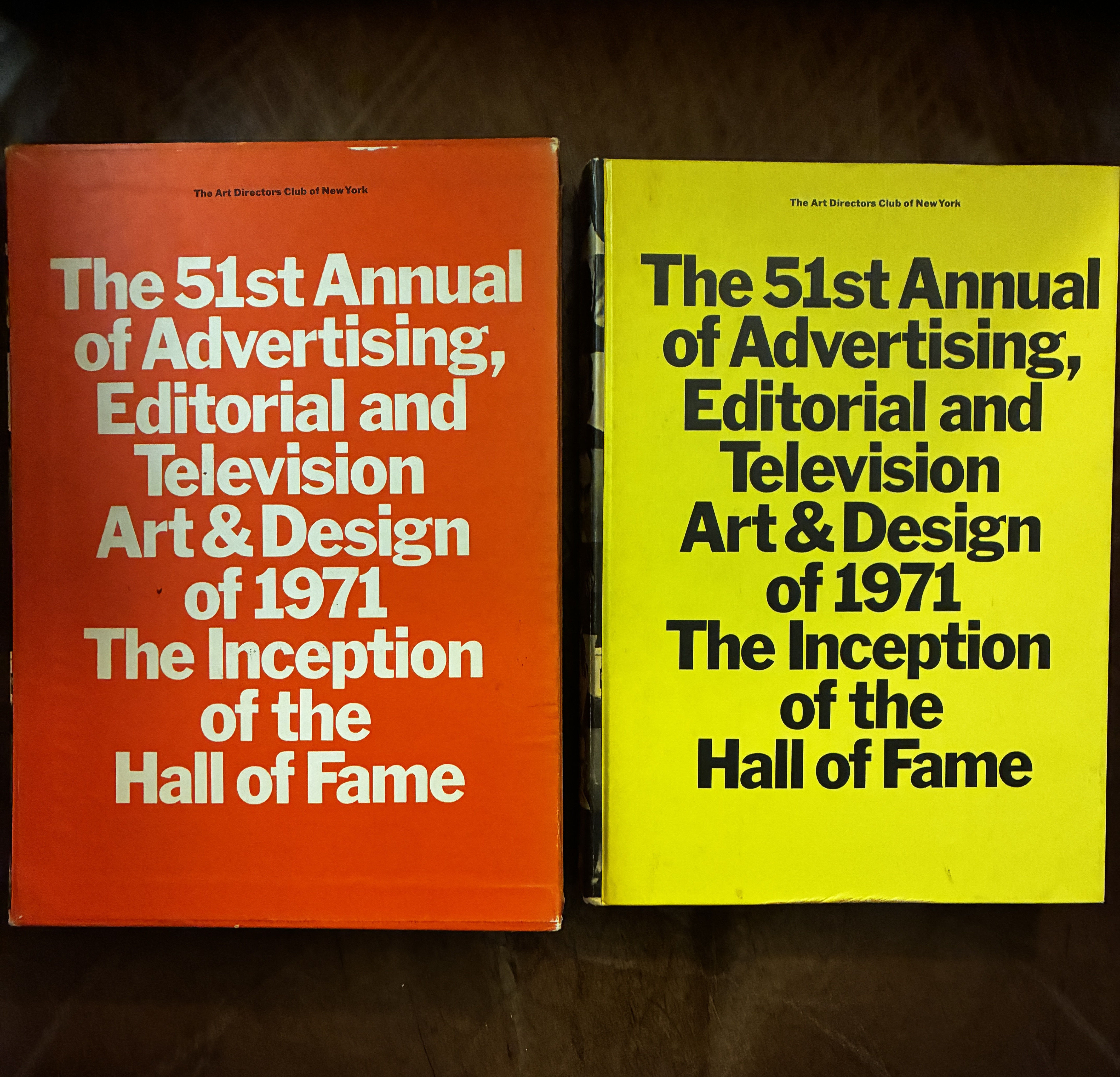 The 51st Annual of Advertising, Editorial and Television Art & Design of 1971 The Inception of the Hall of Fame