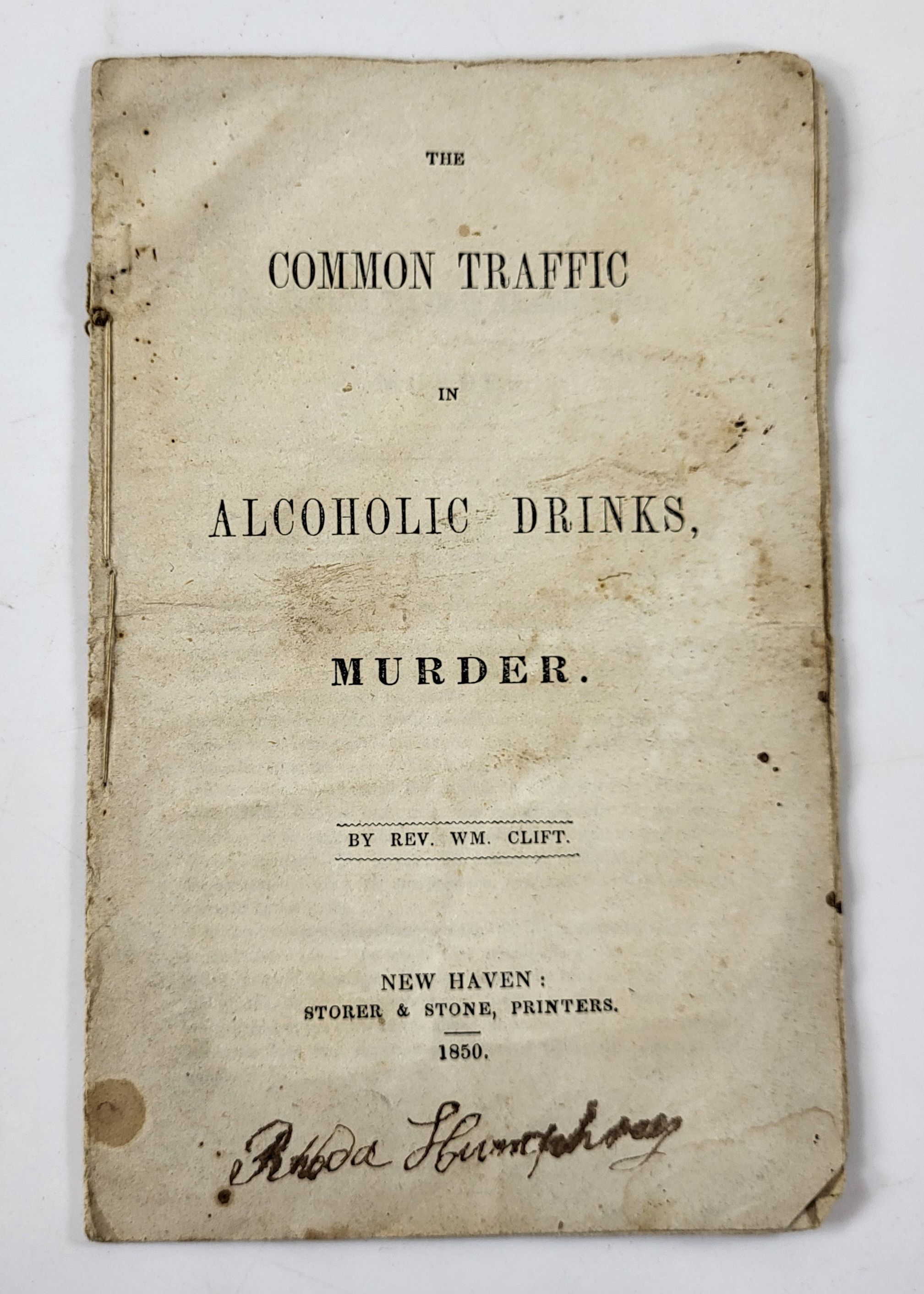Image for The Common Traffic in Alcoholic Drinks, Murder The Common Traffic in Alcoholic Drinks, Murder