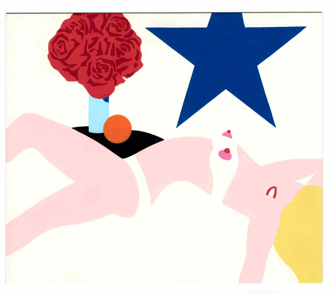 ORIGINAL NUDE COLOR SILK SCREEN GREETING CARD from 