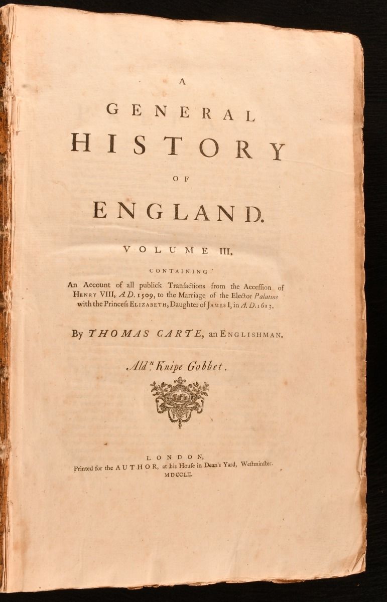 Thomas Carte - A General History of England