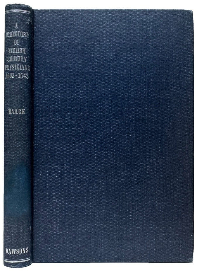 Image for A Directory of English Country Physicians 1603-1643. A Directory of English Country Physicians 1603-1643.