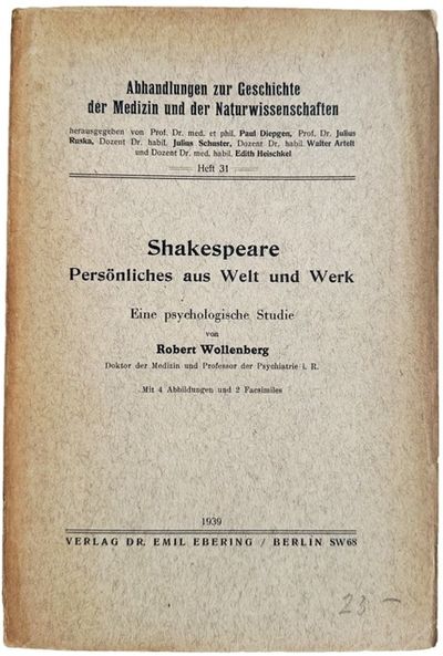 Image for Shakespeare Persnliches aus Welt und Werk. Eine psychologische Studie. Shakespeare Persnliches aus Welt und Werk. Eine psychologische Studie.